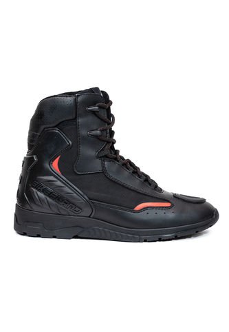 Bota Biker, Moteras Negro Rojo Masherland Mb2 Masherland