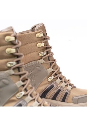 Bota Militar Coyote-Café Masherland 2214 + Cuello Protector