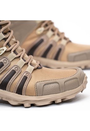 Bota Militar Coyote-Café Masherland 2214 + Cuello Protector