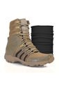 Bota Militar Coyote-Café Masherland 2214 + Cuello Protector de Masherland
