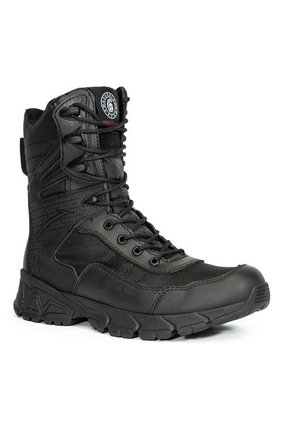 Bota Militar Negro Masherland Spartan + Cuello Protector