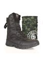 Bota Militar Negro Masherland Spartan + Cuello Protector de Masherland