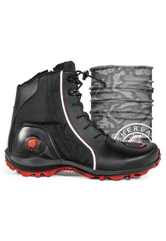 Bota Para Moto Roja Masherland 851 + Cuello Protector Masherland