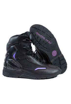 Bota Para Moto Morado Masherland Mb2 + Cuello Protector