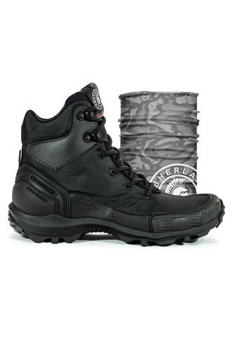 Botas Outdoor Negro Masherland Trek + Cuello Protector Masherland