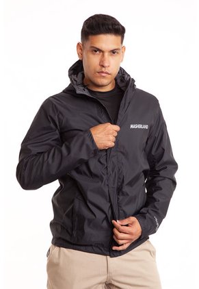 Chaqueta Impermeable Negra Masherland