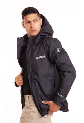 Chaqueta Impermeable Negra Masherland