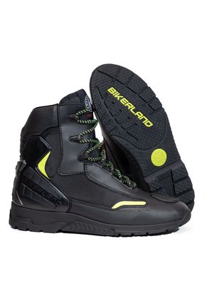 Bota Para Moto Verde Masherland Mb2 + Cuello Protector