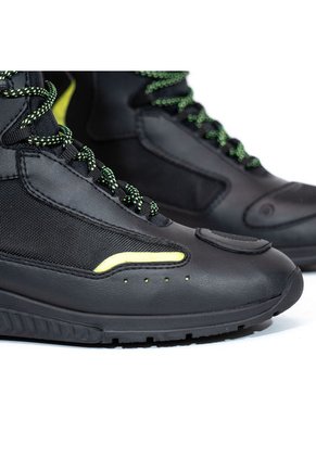 Bota Para Moto Verde Masherland Mb2 + Cuello Protector