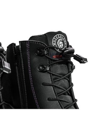 Bota Motera Biker Motociclista Negro/Morado Masherland 851 2.0