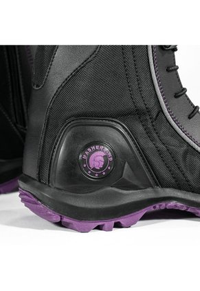 Bota Motera Biker Motociclista Negro/Morado Masherland 851 2.0