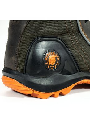 Bota Motera Biker Motociclista Café/Naranja Masherland 851 2.0