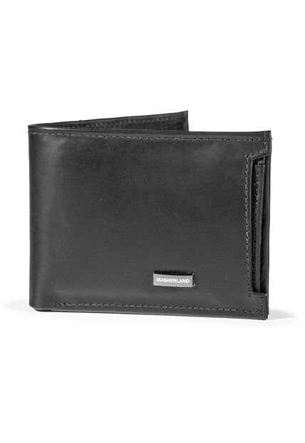 Billetera + Tarjetero De Cuero Imperium Wallet Para Hombre Negro Masherland