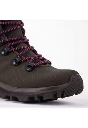 Bota Para Senderimo Outdoor Para Mujer Café/Fucsia Masherland Montana
