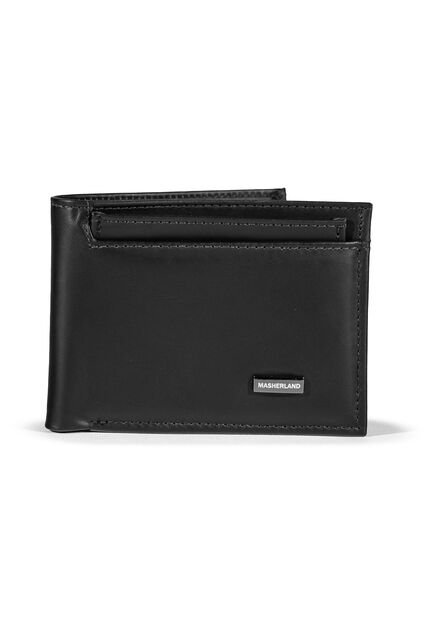 Billetera + Tarjetero De Cuero Pro Wallet Para Hombre Negro Masherland