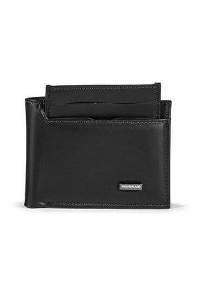 Billetera + Tarjetero De Cuero Pro Wallet Para Hombre Negro Masherland