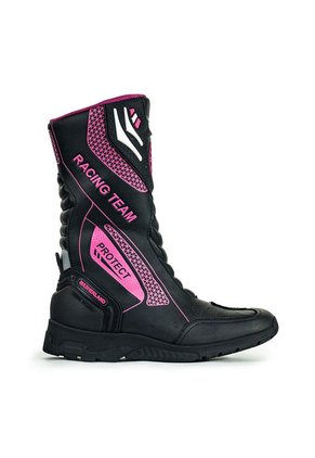 Bota Para Moto Negro/Fucsia Masherland Mb Racing Bikerland