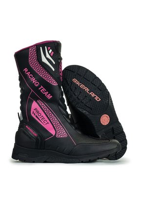 Bota Para Moto Negro/Fucsia Masherland Mb Racing Bikerland