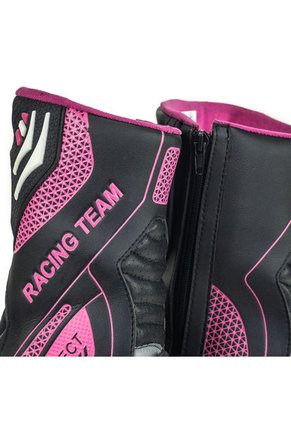 Bota Para Moto Negro/Fucsia Masherland Mb Racing Bikerland