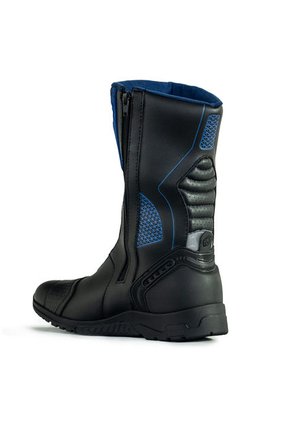 Bota Para Moto Negro/azul Masherland Mb Racing Bikerland