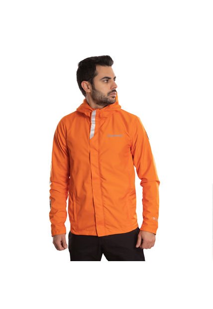 Chaqueta Biker Impermeable Reflectiva Naranja Masherland