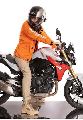 Chaqueta Biker Impermeable Reflectiva Naranja Masherland