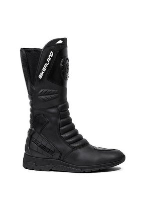 Bota Para Moto, Biker, Motociclista Negro Blanco Masherland Mb1
