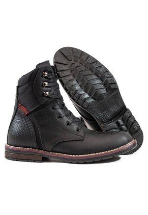 Bota Casual Motera Negro Rojo Masherland Dragster