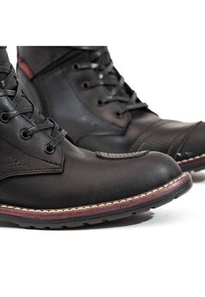 Bota Casual Motera Negro Rojo Masherland Dragster