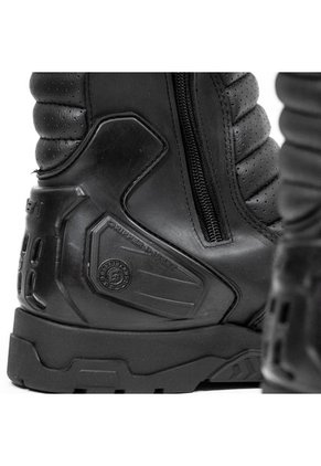 Bota Para Moto, Biker, Motociclista Negro Blanco Masherland Mb1