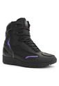 Bota Biker Para Mujer, Motera Negro Morado Masherland Mb2 de Masherland