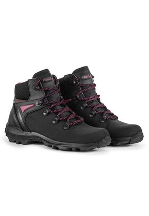 Bota Para Senderimo Outdoor Para Mujer Negro/Fucsia Masherland Montana