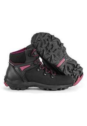 Bota Para Senderimo Outdoor Para Mujer Negro/Fucsia Masherland Montana