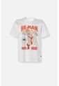 Camiseta De He Man Blanca Regular Fit Para Hombre M de MATTEL