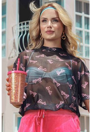 Camiseta De Barbie Relax Fit Para Mujer XS