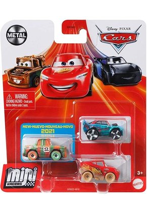 Mattel Cars Pack 3 Cars Mini Racers Surtido