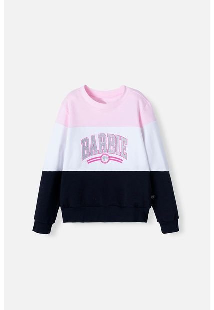 Buzo De Barbie Cerrado Multicolor Para Niña 4