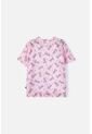 Camiseta De Barbie Manga Corta Rosada Para Niña 6 de MATTEL