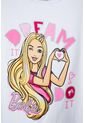 Camiseta De Barbie Manga Corta Blanca Para Niña 4 de MATTEL