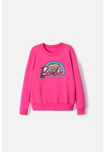 Buzo De Barbie Cerrado Fucsia Para Niña 12