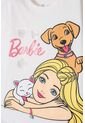 Camiseta De Barbie Manga Corta Marfil Para Niña 12 de MATTEL