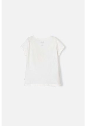 Camiseta De Baribie Manga Corta Marfil Para Niña 10