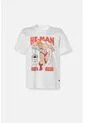 Camiseta De He Man Blanca Regular Fit Para Hombre XS de MATTEL