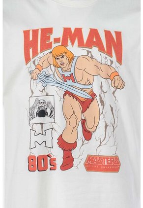 Camiseta De He Man Blanca Regular Fit Para Hombre XS