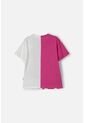 Camiseta De Barbie Fucsia Y Marfil Con Apliques De Mirella Para Niña 10 de MATTEL