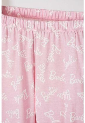 Pijama De Barbie De Pantalón Largo Multicolor Para Niña 6