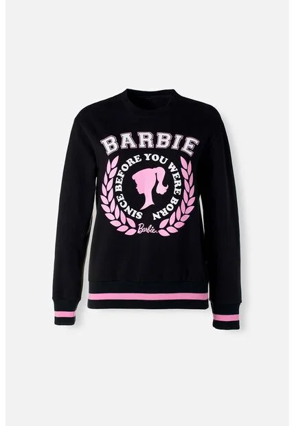 Buzo De Barbie Negro Cerrado Para Mujer L