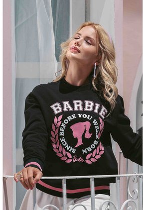Buzo De Barbie Negro Cerrado Para Mujer L