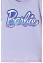 Camiseta De Barbie Manga Corta Lila Para Niña 10 de MATTEL