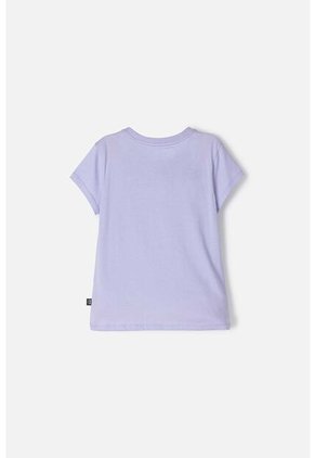 Camiseta De Barbie Manga Corta Lila Para Niña 10